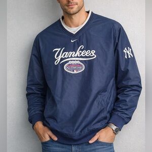 Vintage Nike Team New York Yankees Center Swoosh Windbreaker Pullover